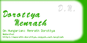 dorottya menrath business card